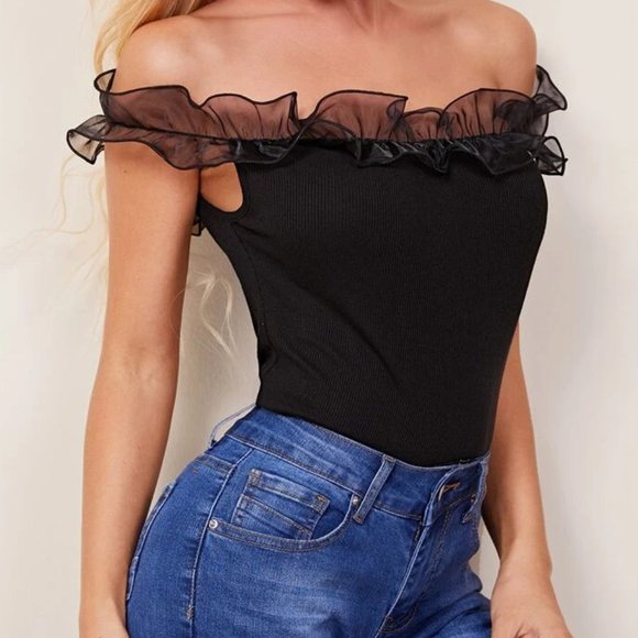 Tops - ❤️Host pick ❤️Sexy Organza top Brand New